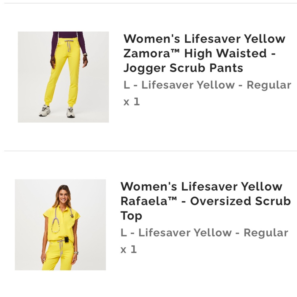 Figs Lifesaver yellow set